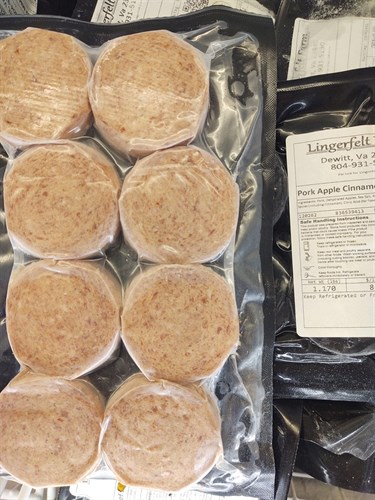 Pork Sausage Patties - Apple Cinnamon